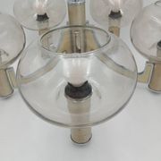 Chrome 5-light chandelier