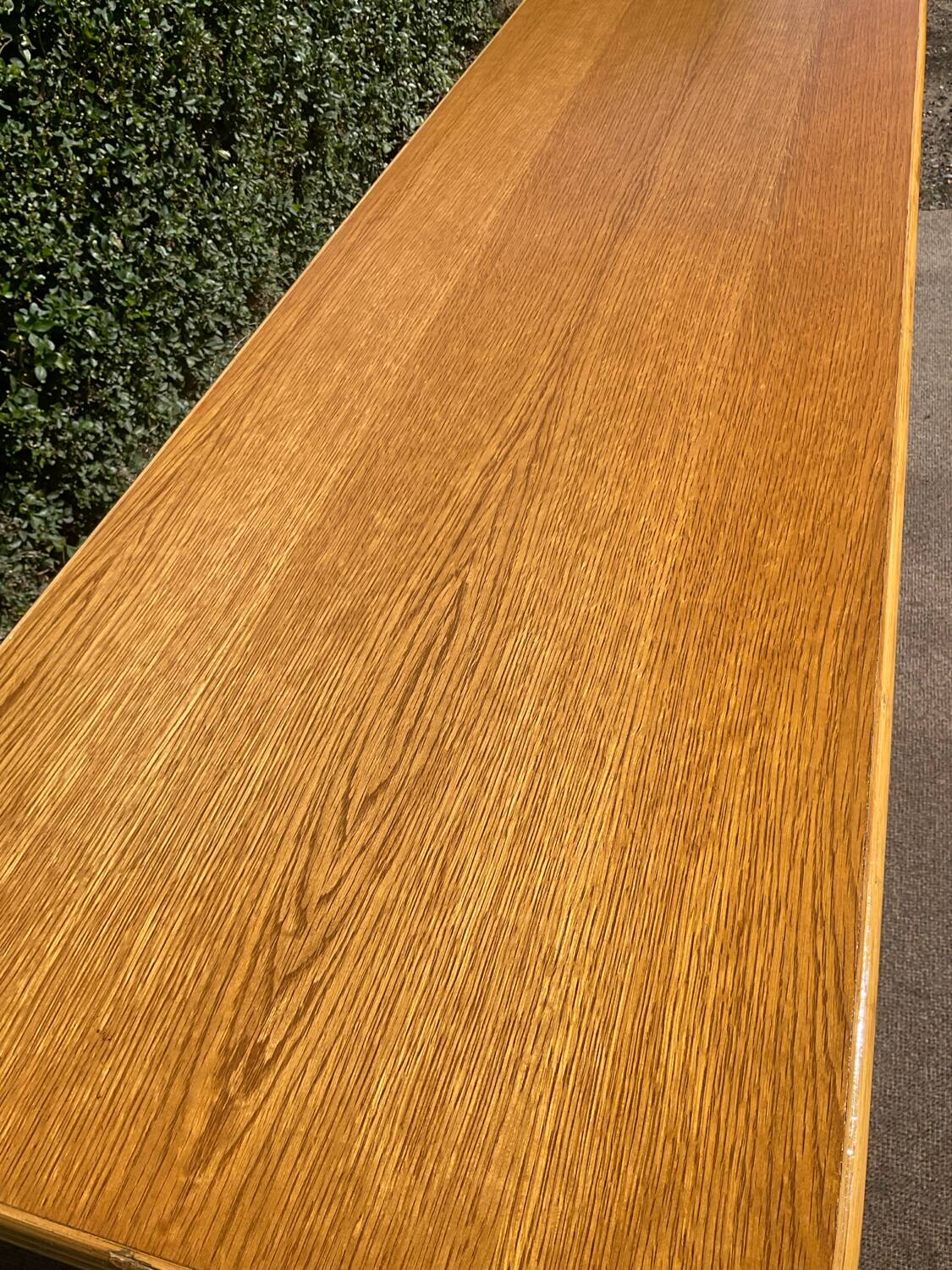 Vintage wooden and cane sideboard from the 70s