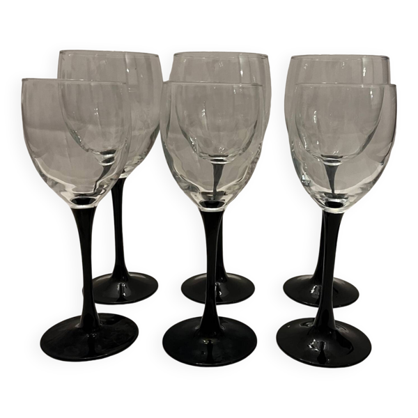 6 verres à pied