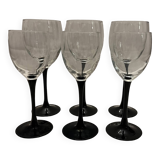 6 verres à pied
