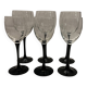 6 stemmed glasses