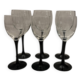 6 stemmed glasses