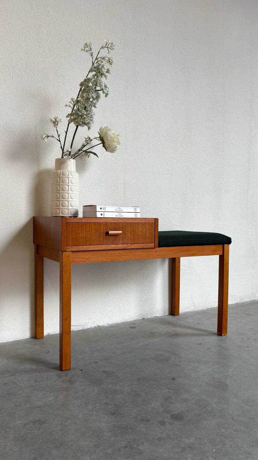 Mid century Danish  “Gossip” bench oak