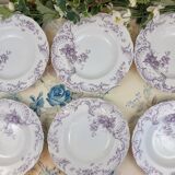6 Cauldon England Clarence pattern soup plates