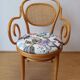 Wooden chair and stool, 1950 .