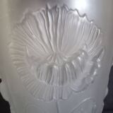 Joseph Inwald - Art Deco vase in pressed molded frosted glass, poppy motifs