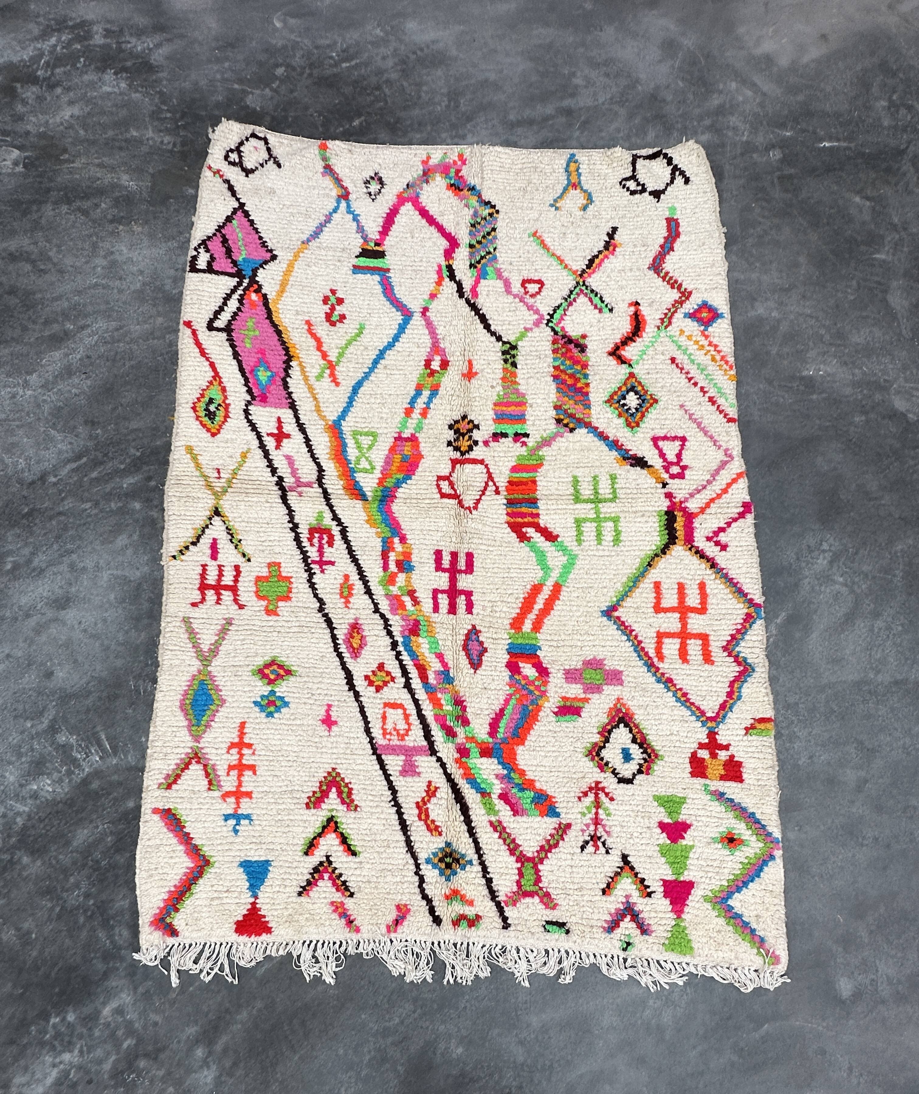 Colorful Moroccan rug - 147 x 215 cm