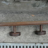 Coatrack wood 6 hooks industrial or school