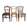Lot de 3 chaises bistrot