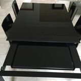 Stretch table in tempered glass HABITAT model Rio