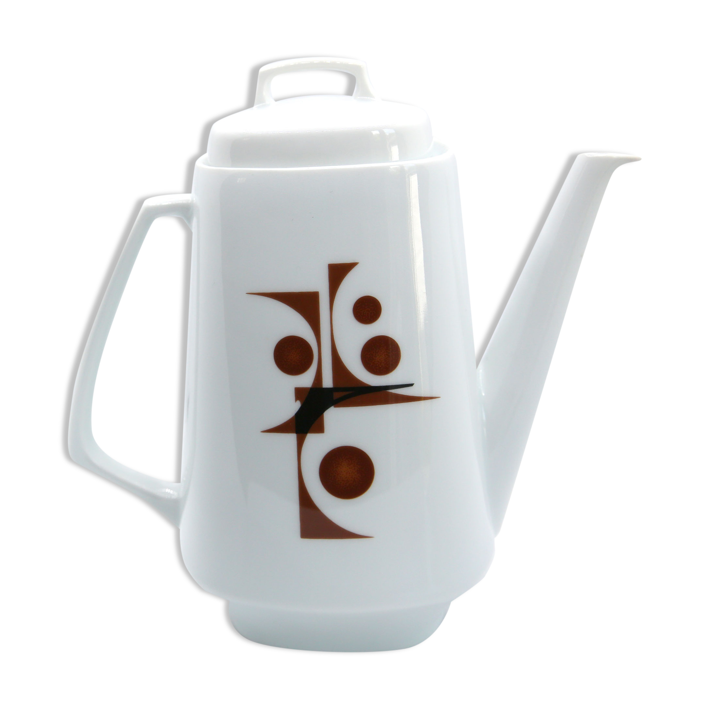 Seventies coffee maker in Sologne porcelain
