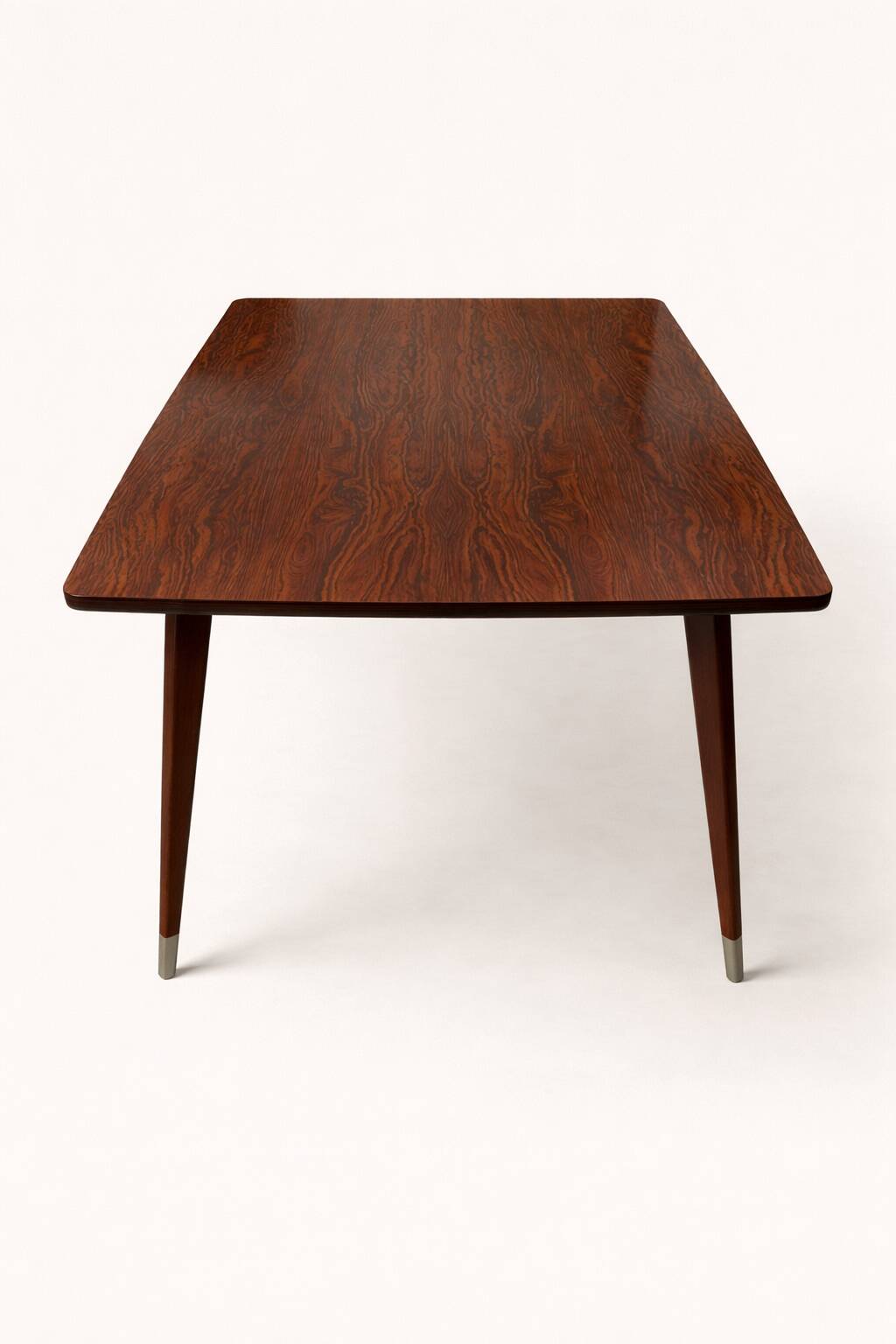 Vintage extendable table from the 1960s in formica with a Scandinavian rosewood effect.