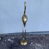 Brass bird heron 69 cm