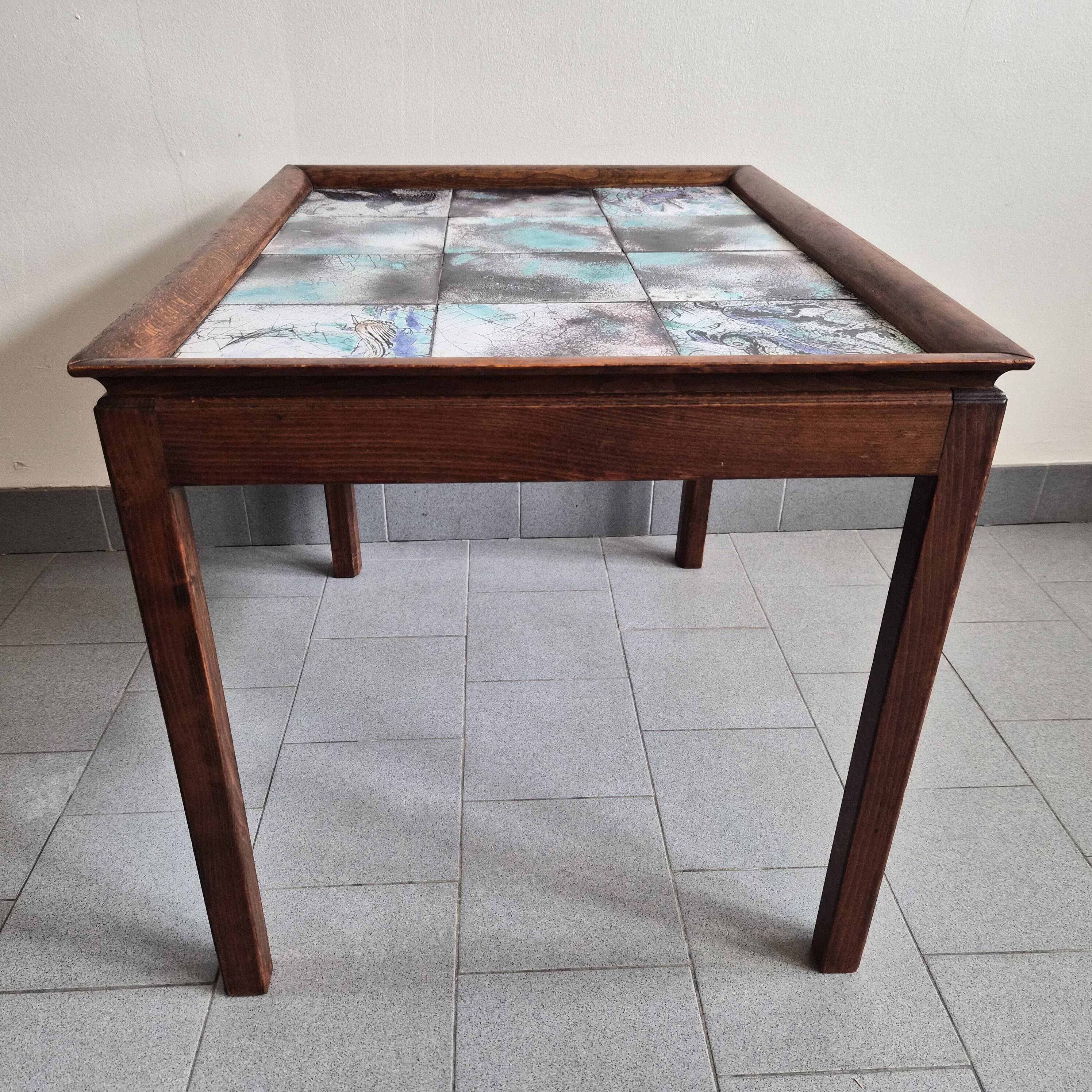 Scandinavian side table by Frits Henningsen 1940