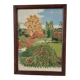 Oil painting on canvas terrace Signed May 1962