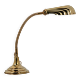 Shell table lamp in gilded brass
