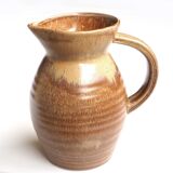 Turned stoneware pitcher