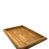 Plateau en bambou, Italie années 1970