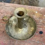 Brass hand candle holder