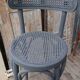 Tabouret bois courbé canné