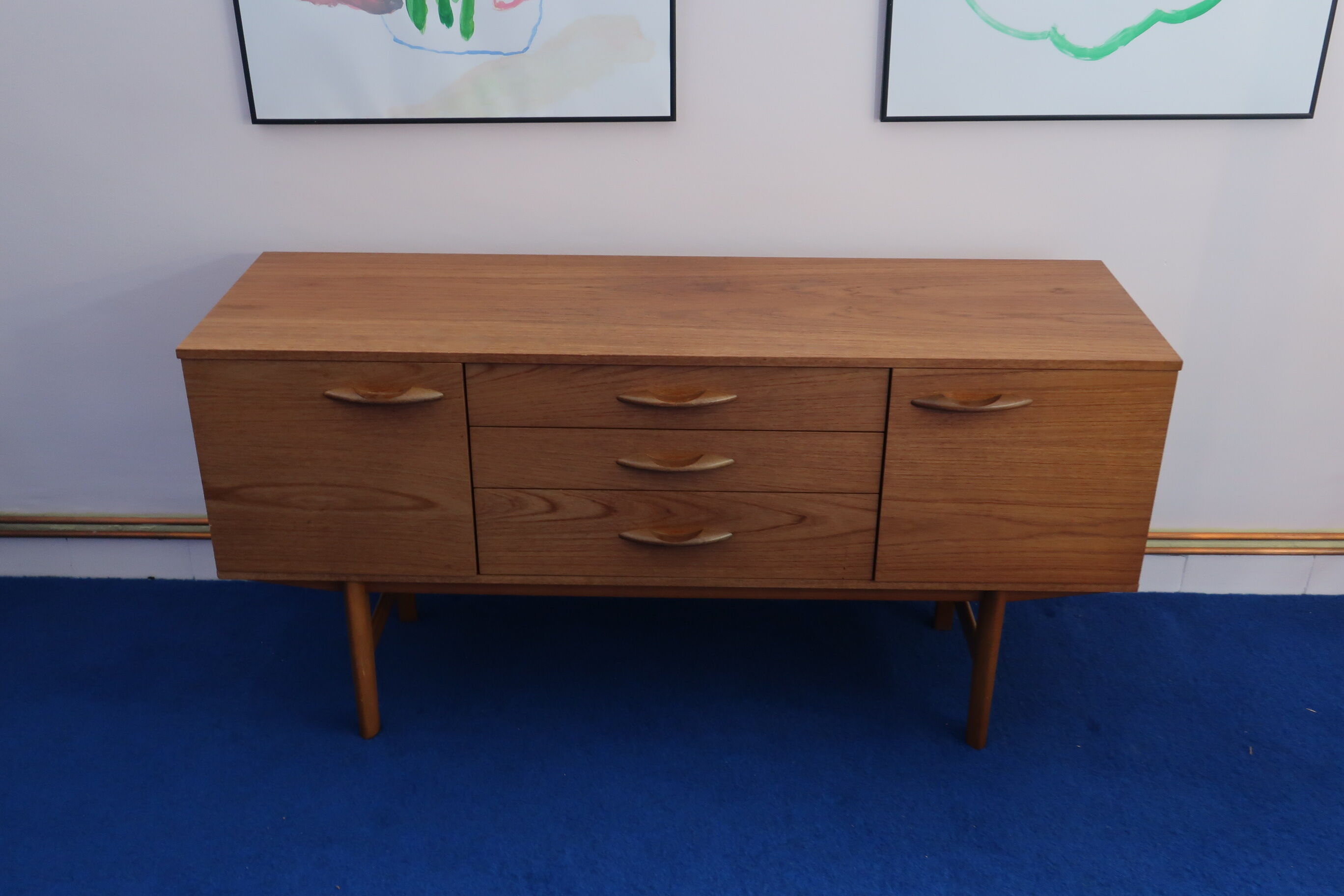 Light teak sideboard from the 60s