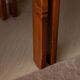 Italian Plywood Dining Chairs Attributed to Molteni, 1970s, Set of 4