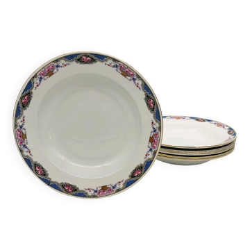 6 Deep Plates "Sarreguemines & Digoin".