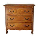Country chest of drawers in vintage solid oak