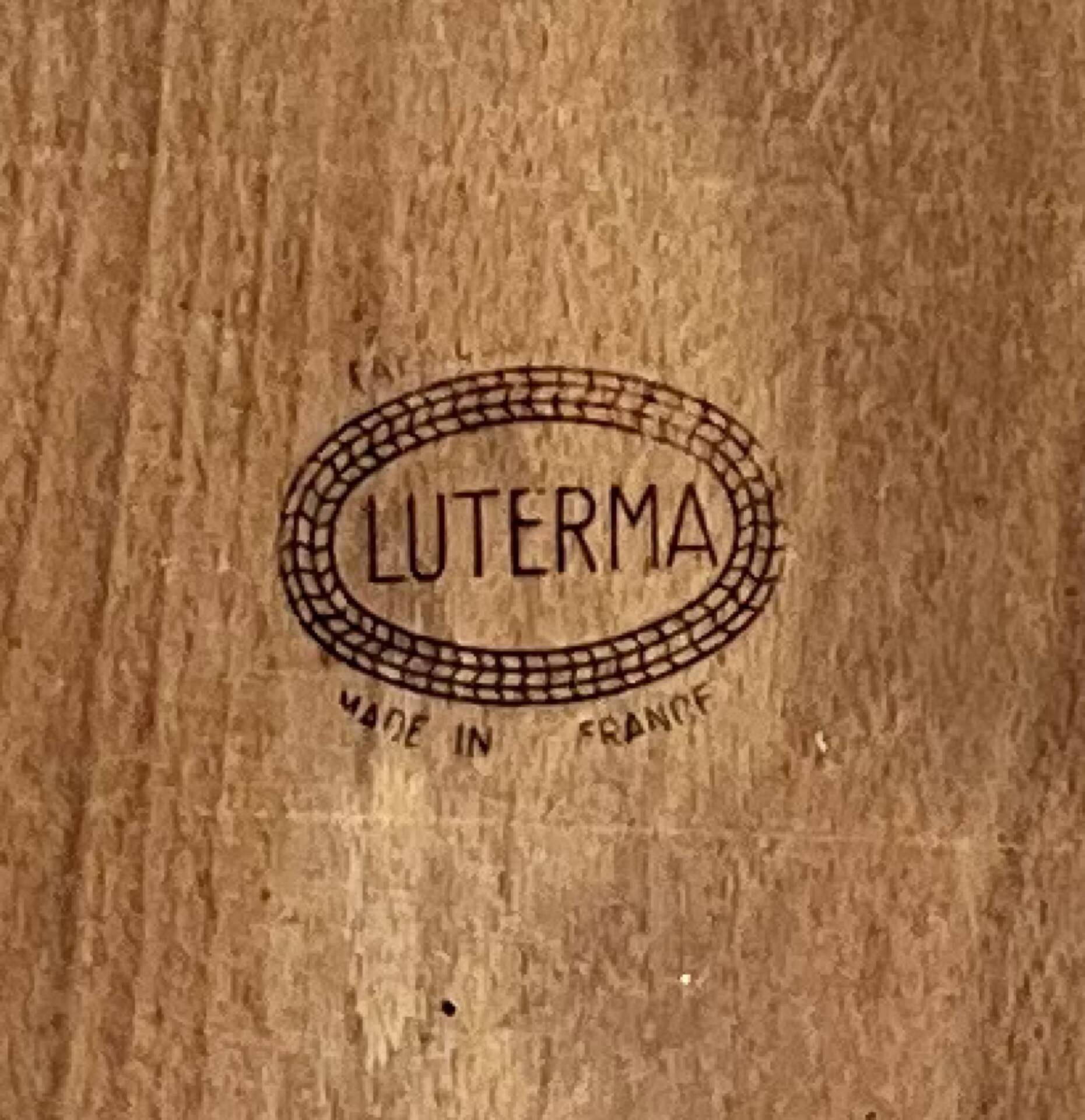 Luterma stool pair in beech – France, 1950s