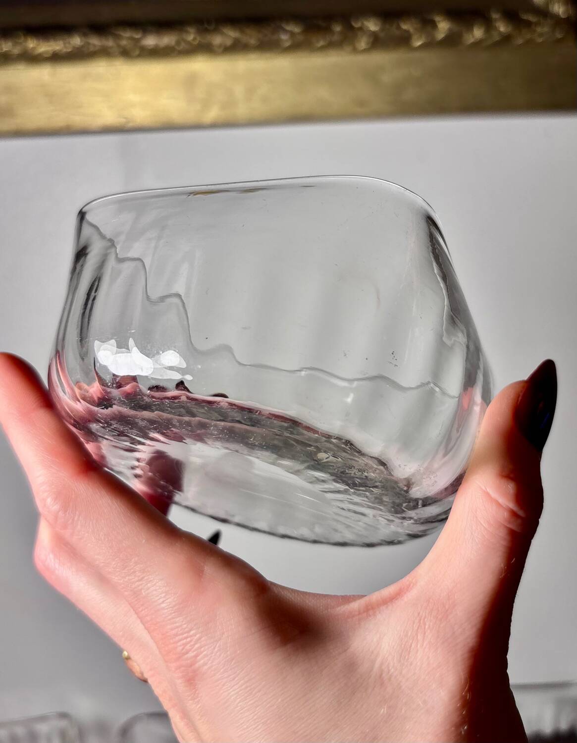 Daum cups 9p. Venetian Ribs