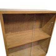 Mini étagère/vitrine/bibliothèque vintage en bois