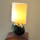 70's ceramic lamp, draped effect base