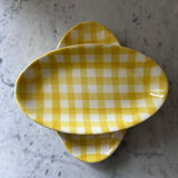 Pair of earthenware serving dishes from Salins pottery