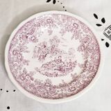Set of 12 Lunéville earthenware dessert plates