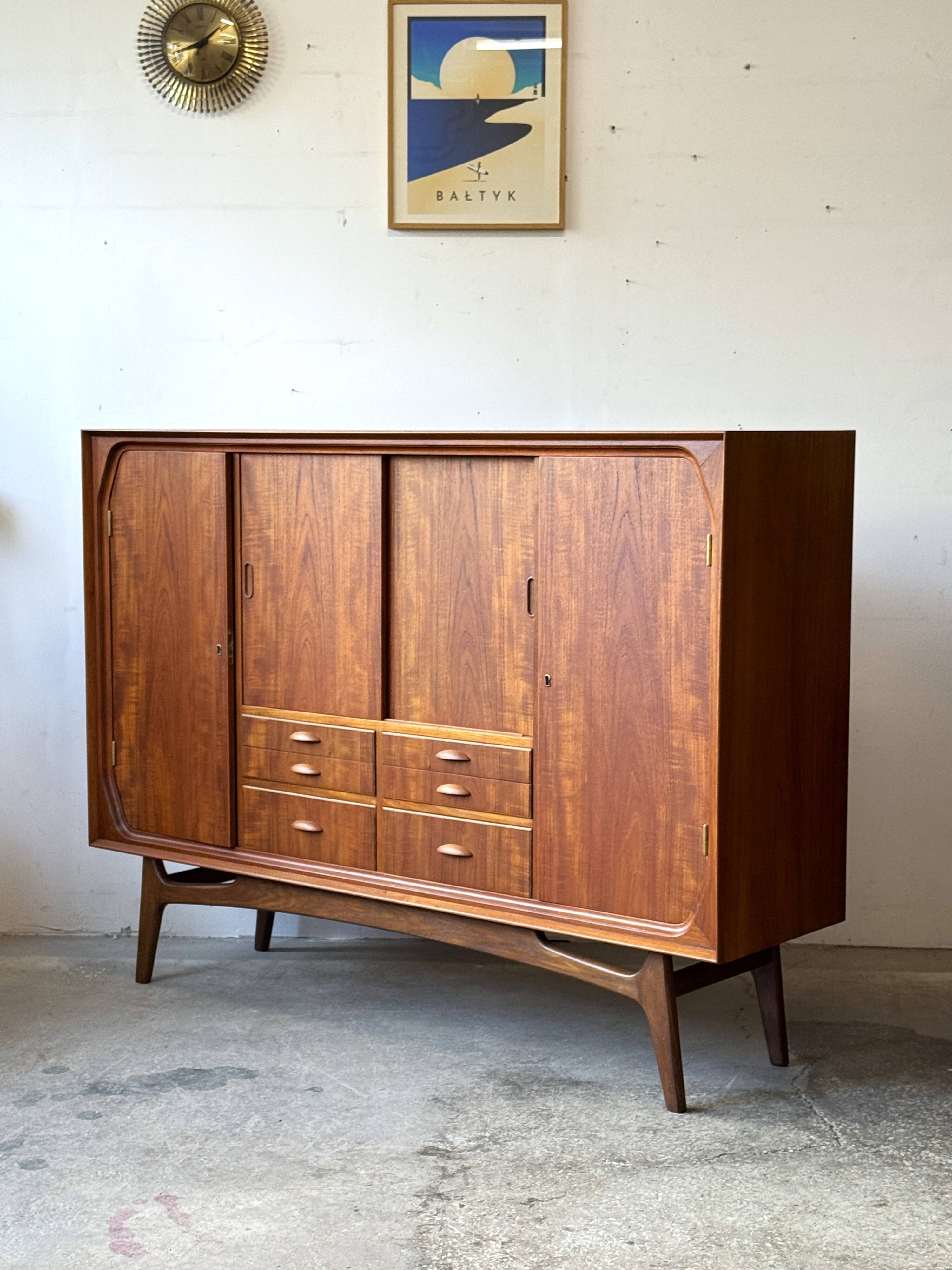 Teak Chest of Drawers, Denmark 1950s, Mid-Century Modern, Vintage