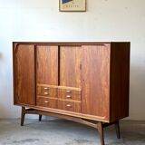 Teak Chest of Drawers, Denmark 1950s, Mid-Century Modern, Vintage