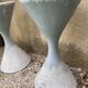 Pair of planters design Anton Bee & Willy Guhl model Diablo 1950