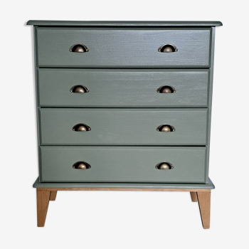 Commode scandinave vert forêt