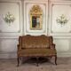 Small Louis XV style wingback bench, circa 1880