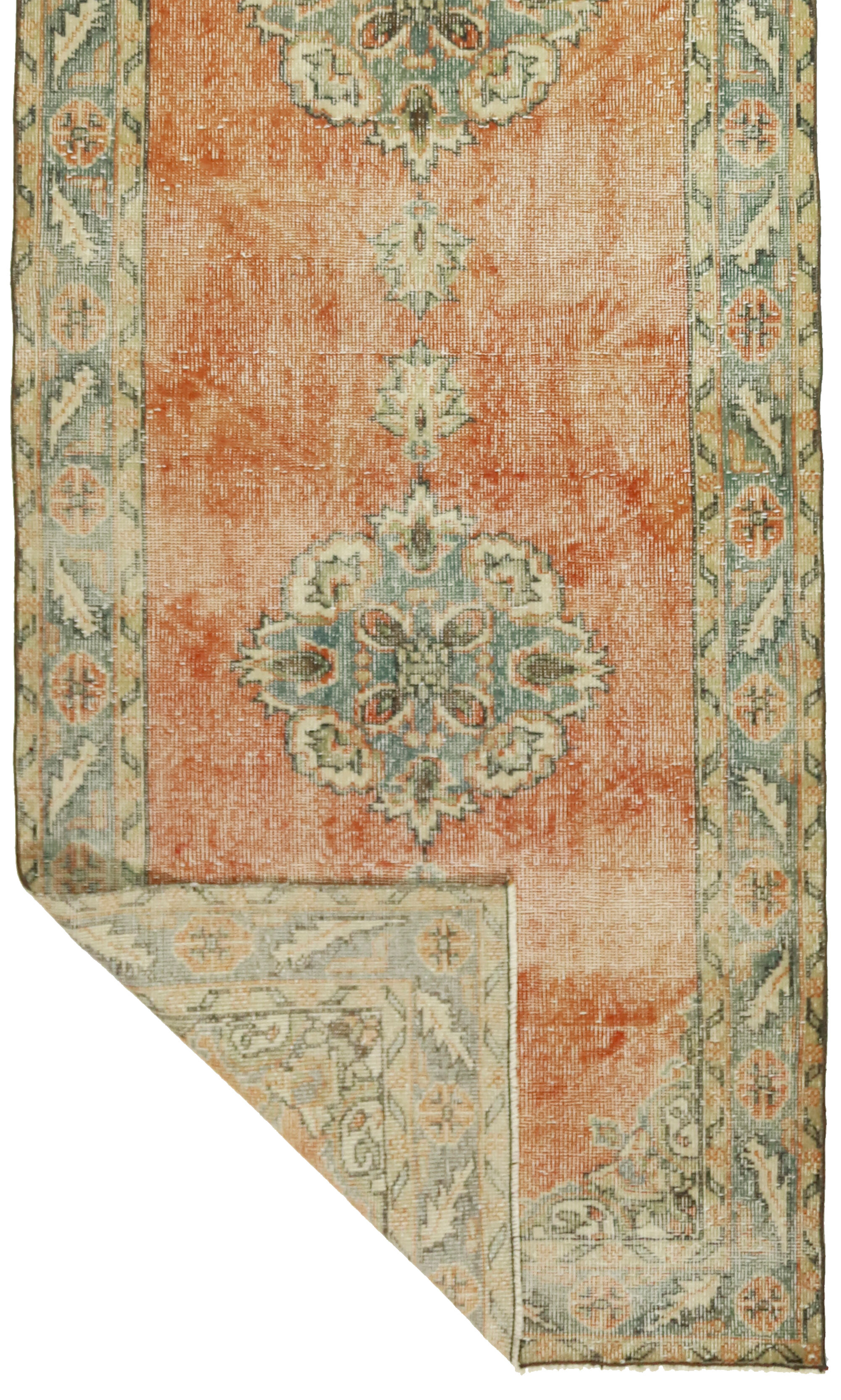 Anatolian handmade vintage rug 353 cm x 105 cm