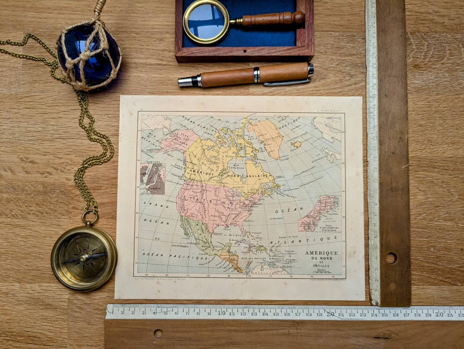 Imprimée en 1878, L'Amérique du Nord.