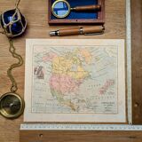 Imprimée en 1878, L'Amérique du Nord.