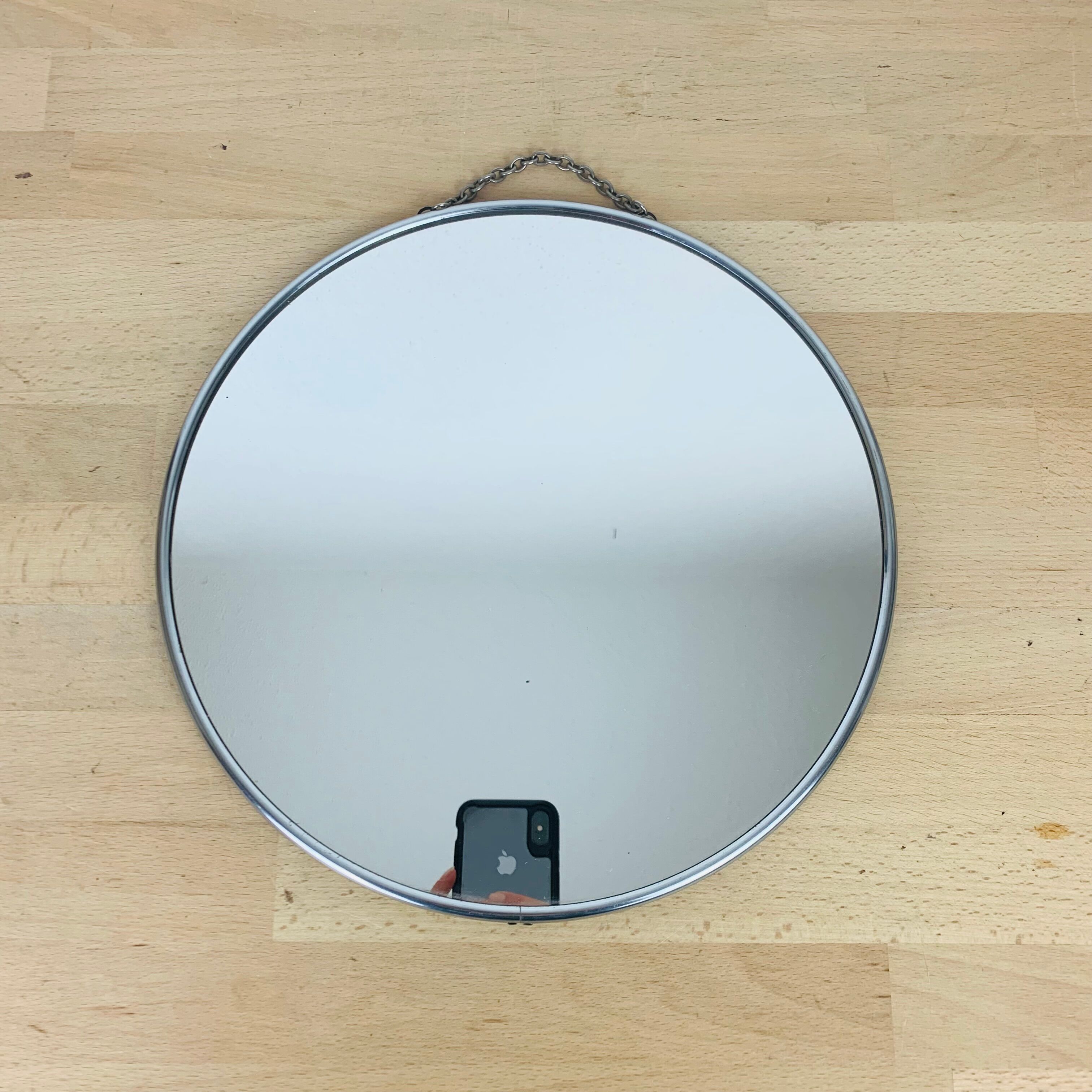 Round barber mirror 29 cm
