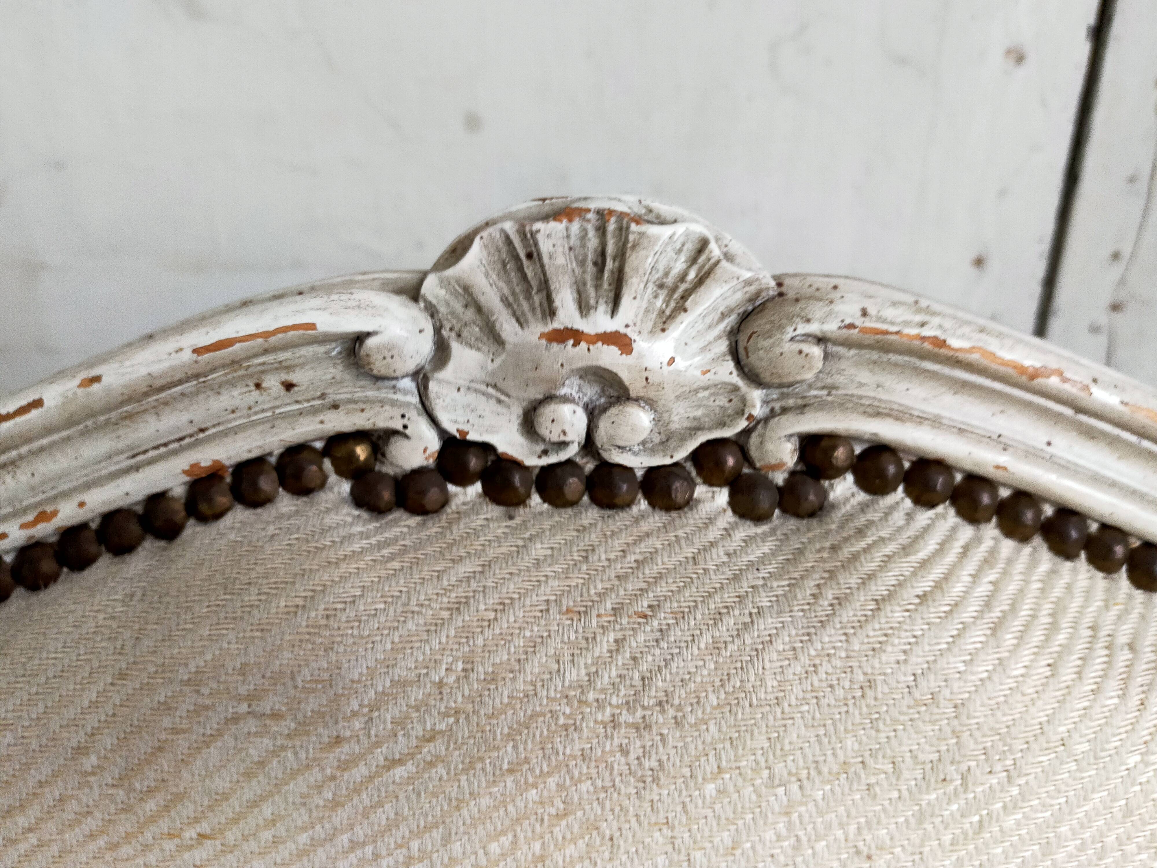 Paire de bergères de style Louis XV