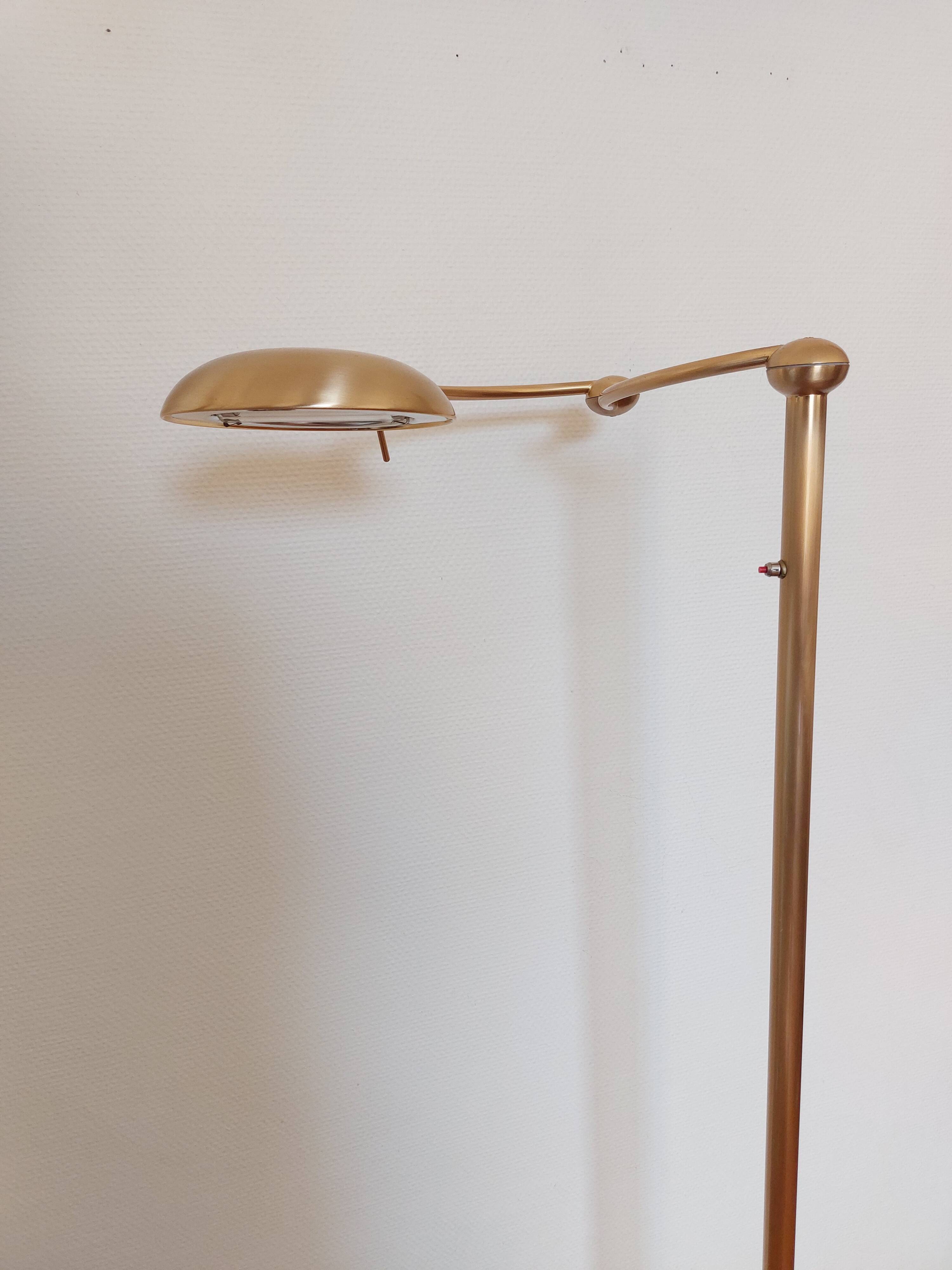 Vintage brass reading light