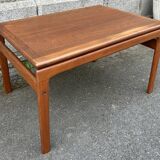 Table basse teck danois Trioh Mobler attribuée à Niels Bach, vintage, années 1960