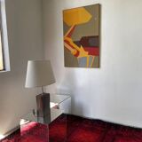 Abstract backhoe canvas