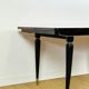 Table à manger Art déco en ébène de macassar, 1940