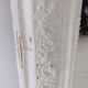 White lacquered wood mirror