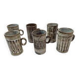 6 chopes Atelier Dieulefit par Jacques Pouchain, 1950